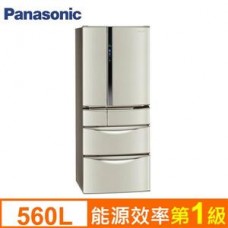 Panasonic國際牌 560L六門智慧節能變頻冰箱 NR-F567MV-L香檳金
